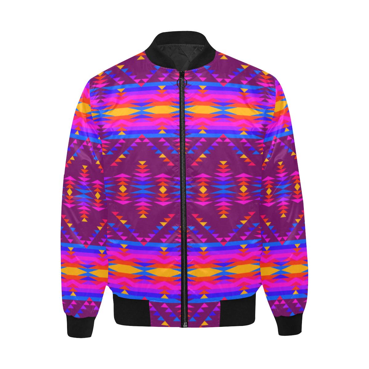 Visions of Peace Treaty Unisex Heavy Bomber Jacket with Quilted Lining All Over Print Quilted Jacket for Men (H33) e-joyer 