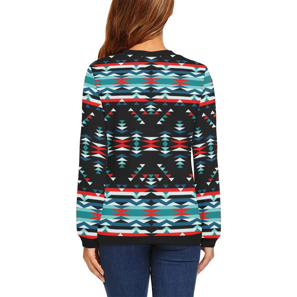 Visions of Peaceful Nights All Over Print Crewneck Sweatshirt for Women (Model H18) Crewneck Sweatshirt for Women (H18) e-joyer