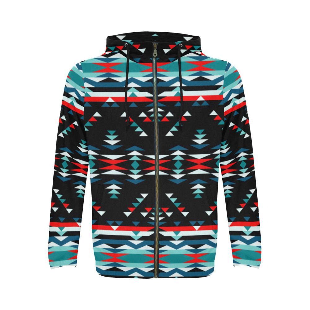 Visions of Peaceful Nights All Over Print Full Zip Hoodie for Men (Model H14) All Over Print Full Zip Hoodie for Men (H14) e-joyer