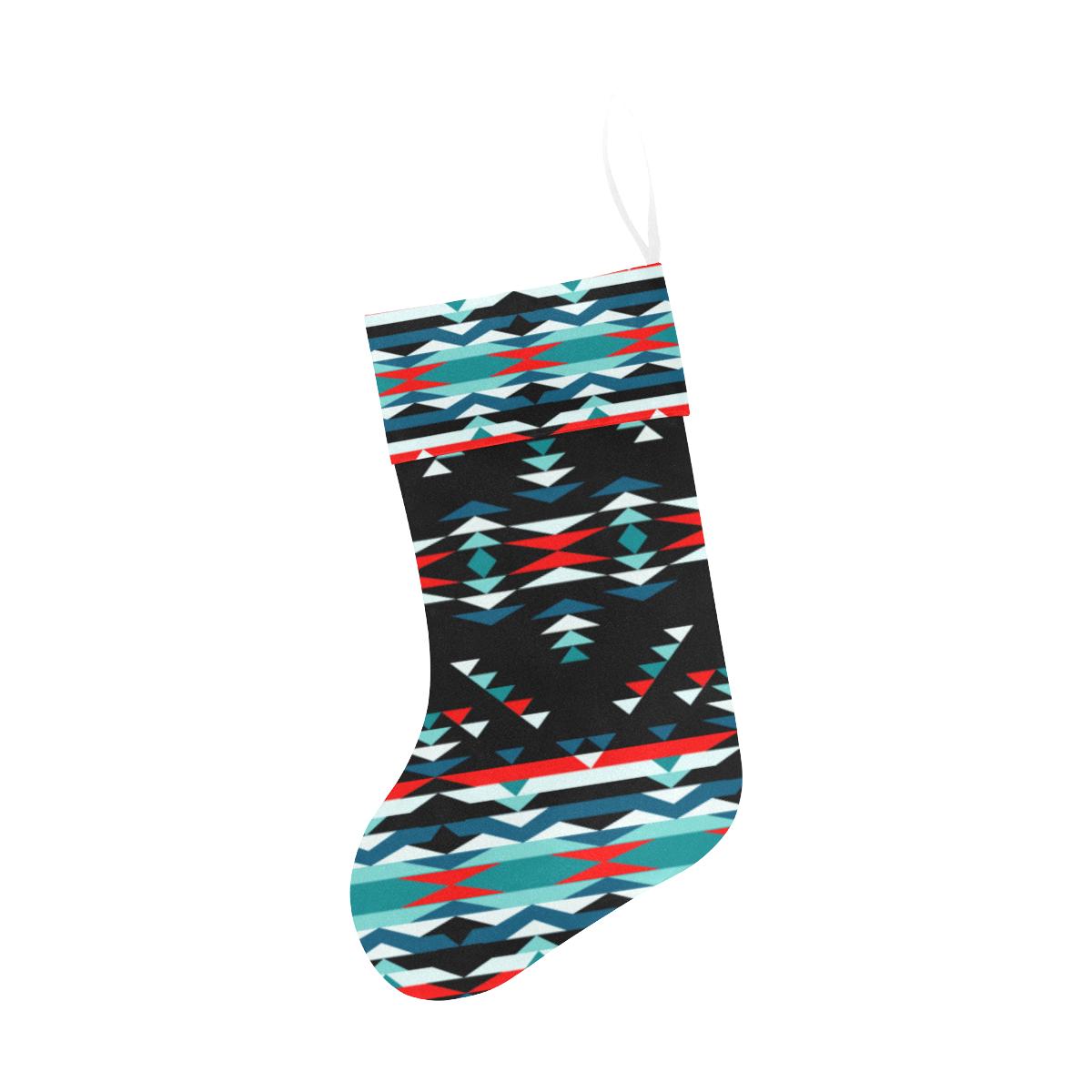Visions of Peaceful Nights Christmas Stocking holiday stocking e-joyer