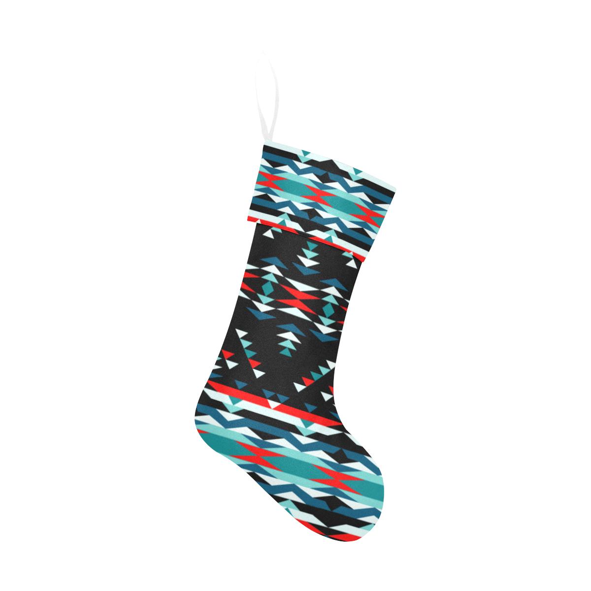 Visions of Peaceful Nights Christmas Stocking holiday stocking e-joyer