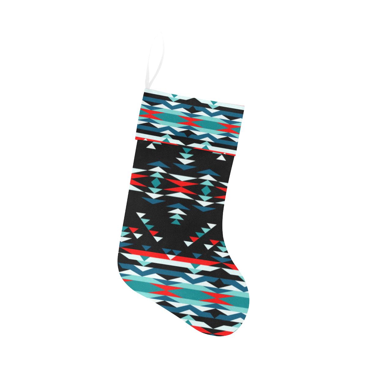 Visions of Peaceful Nights Christmas Stocking holiday stocking e-joyer