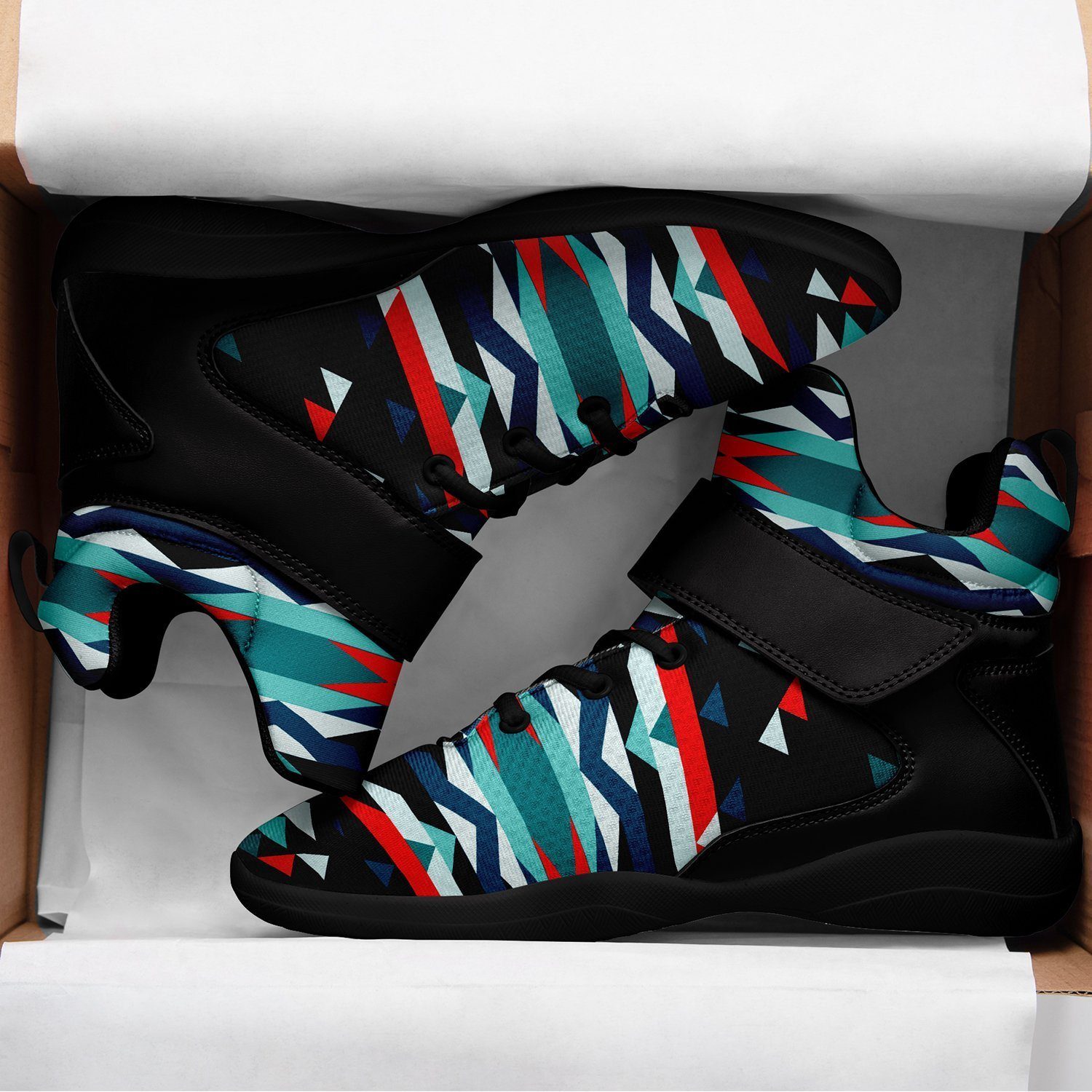 Visions of Peaceful Nights Ipottaa Basketball / Sport High Top Shoes - Black Sole 49 Dzine