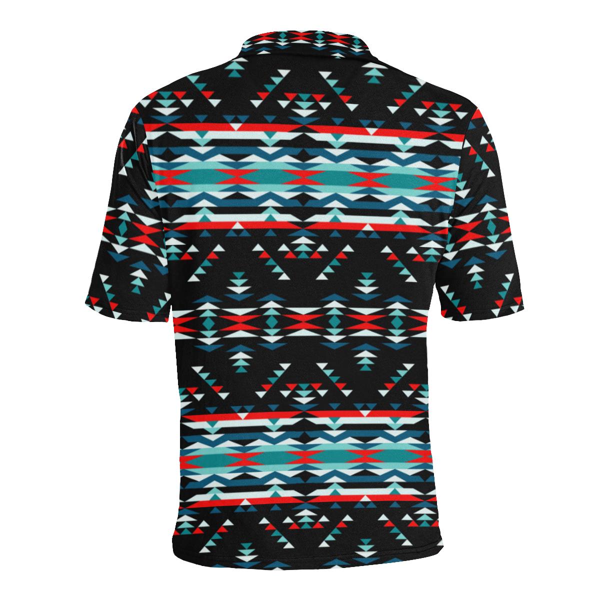 Visions of Peaceful Nights Men's All Over Print Polo Shirt (Model T55) Men's Polo Shirt (Model T55) e-joyer