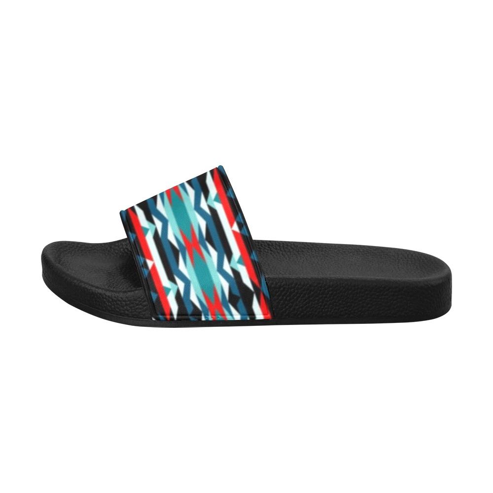 Visions of Peaceful Nights Men's Slide Sandals (Model 057) Men's Slide Sandals (057) e-joyer
