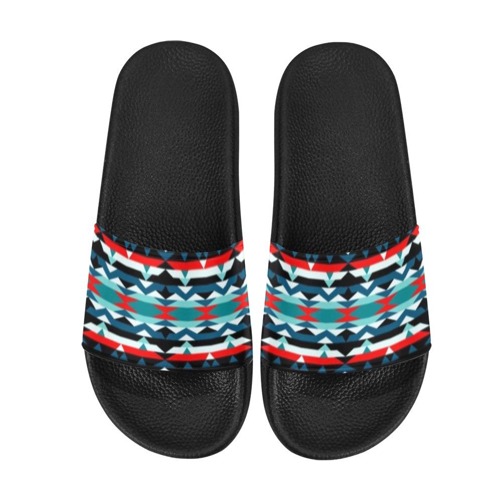 Visions of Peaceful Nights Men's Slide Sandals (Model 057) Men's Slide Sandals (057) e-joyer