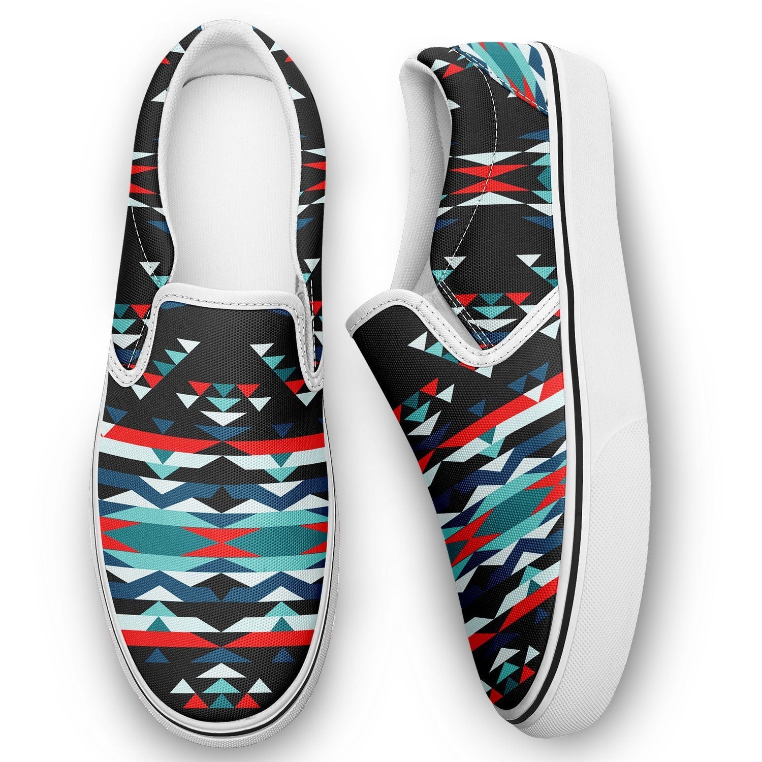 Visions of Peaceful Nights Otoyimm Kid's Canvas Slip On Shoes 49 Dzine