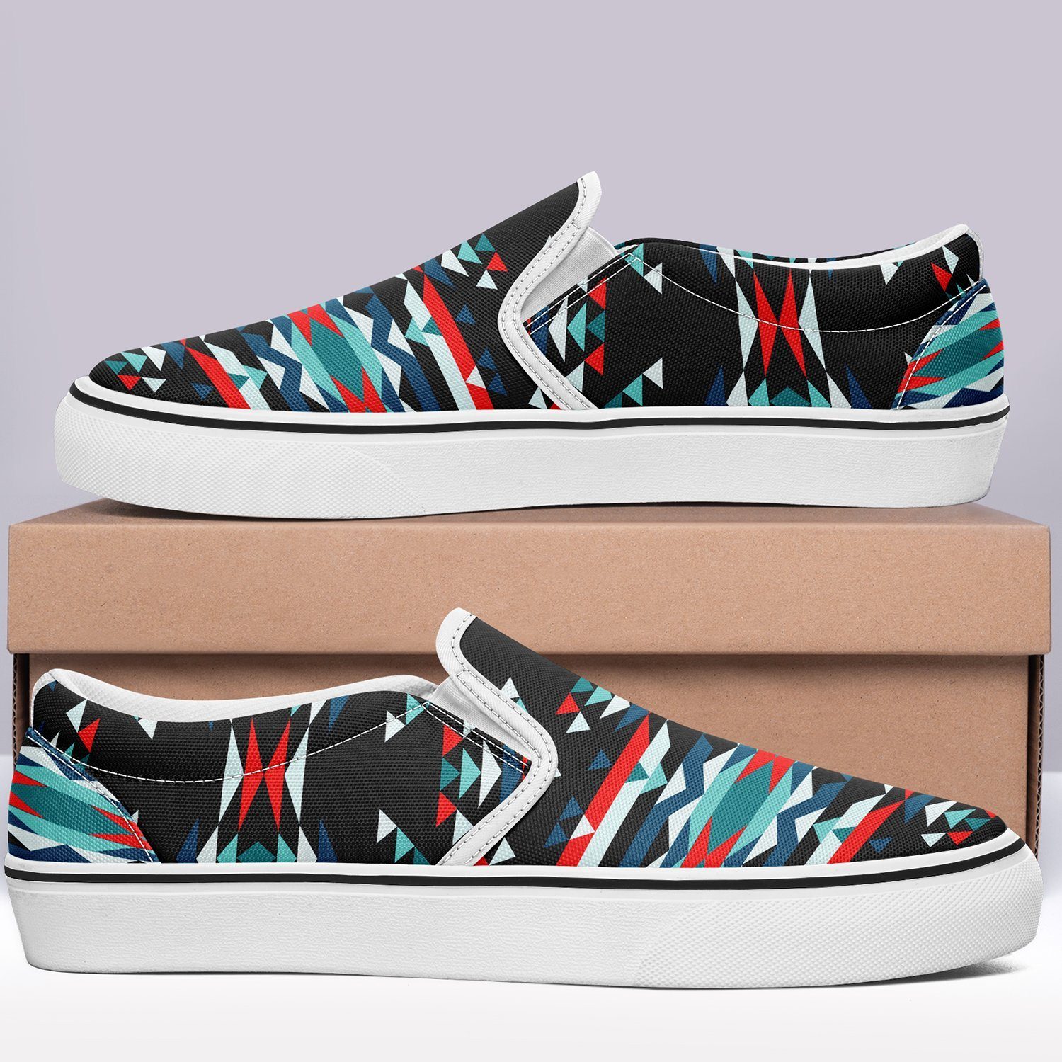 Visions of Peaceful Nights Otoyimm Kid's Canvas Slip On Shoes 49 Dzine