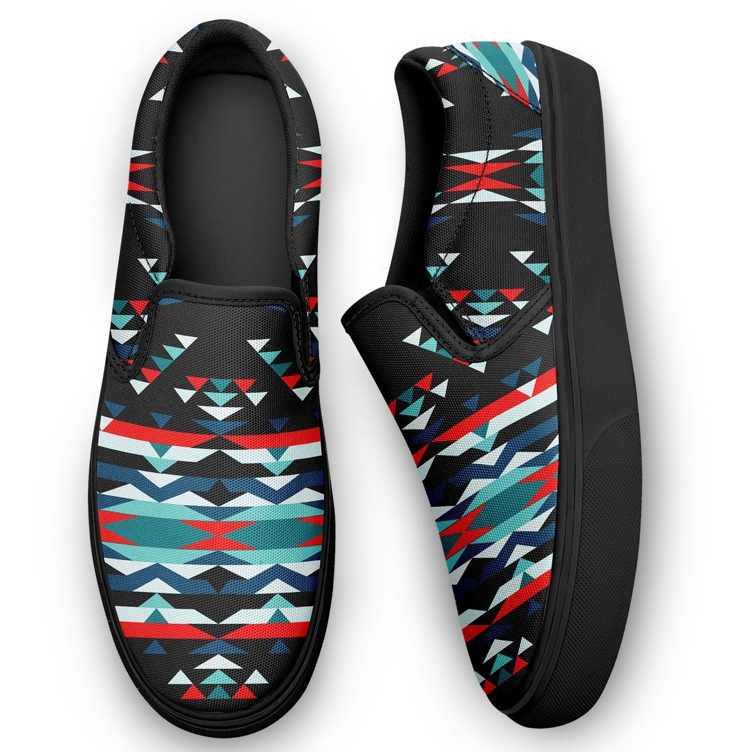 Visions of Peaceful Nights Otoyimm Kid's Canvas Slip On Shoes 49 Dzine