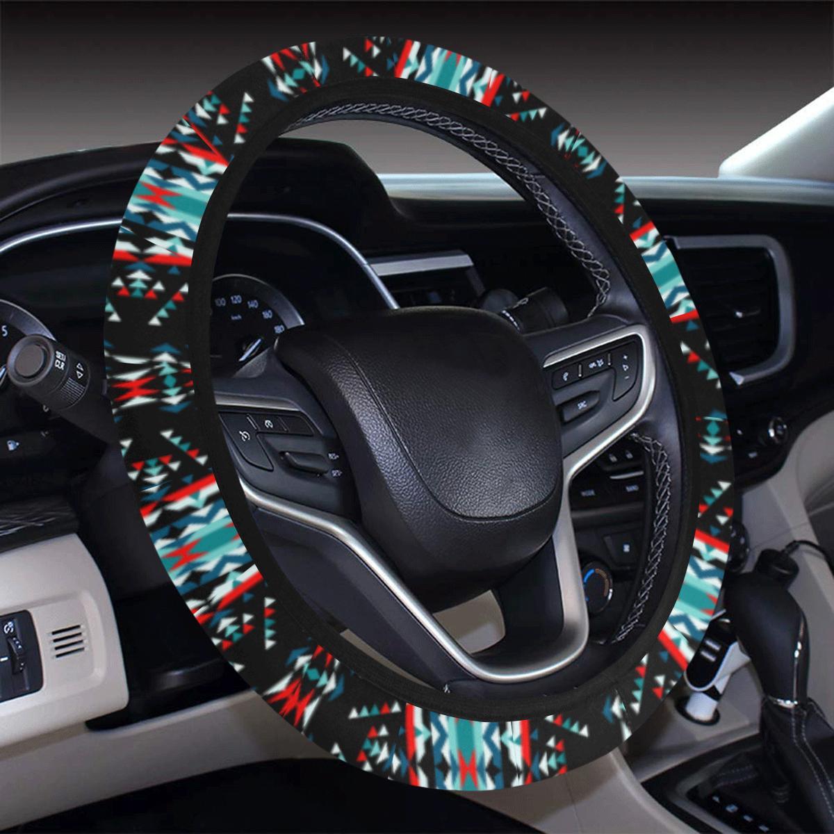 Visions of Peaceful Nights Steering Wheel Cover with Elastic Edge Steering Wheel Cover with Elastic Edge e-joyer 