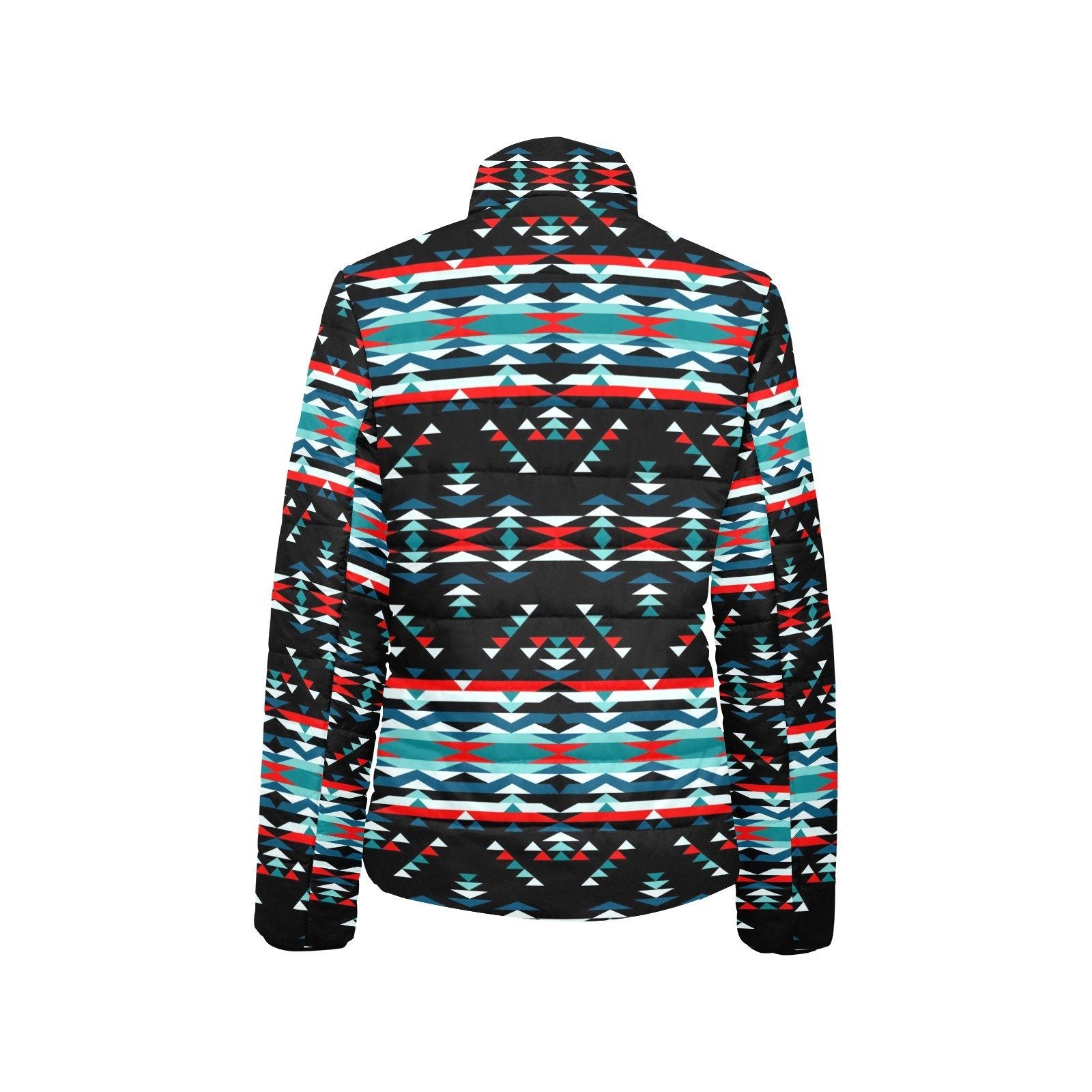 Visions of Peaceful Nights Women's Stand Collar Padded Jacket (Model H41) jacket e-joyer