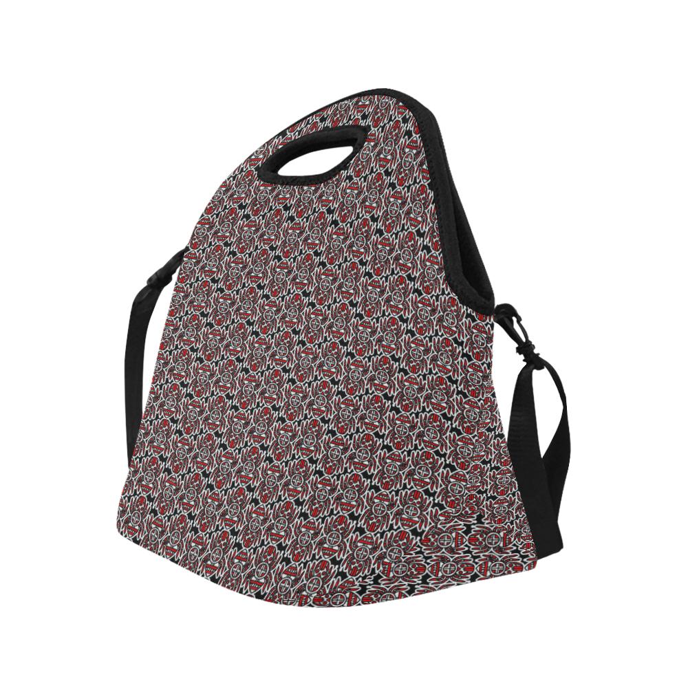 Water Spider Festival Large Insulated Neoprene Lunch Bag That Replaces Your Purse (Model 1669) Neoprene Lunch Bag/Large (1669) e-joyer