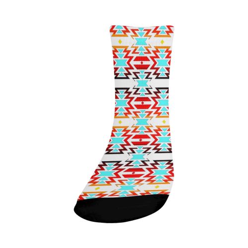 White Fire and Sky Crew Socks Crew Socks e-joyer