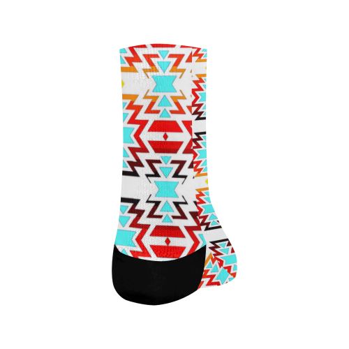 White Fire and Sky Crew Socks Crew Socks e-joyer