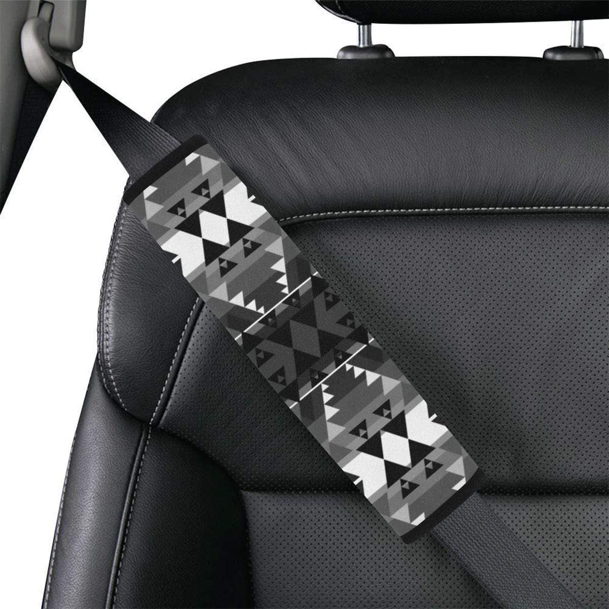 Writing on Stone Black and White Car Seat Belt Cover 7''x12.6'' Car Seat Belt Cover 7''x12.6'' e-joyer 