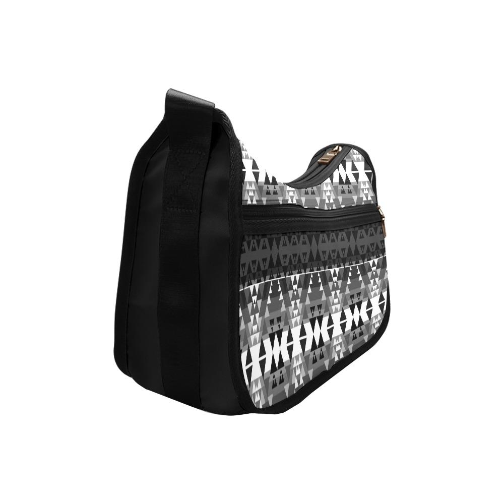Writing on Stone Black and White Crossbody Bags (Model 1616) Crossbody Bags (1616) e-joyer
