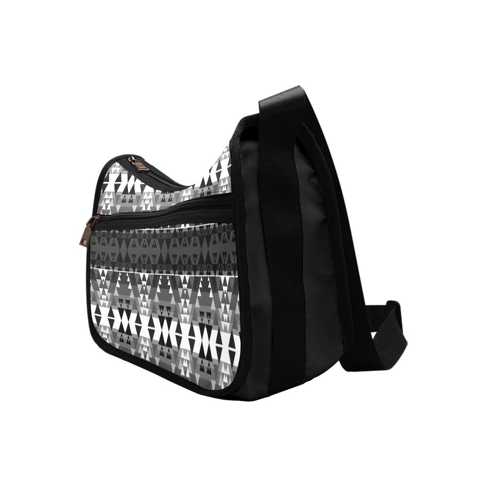 Writing on Stone Black and White Crossbody Bags (Model 1616) Crossbody Bags (1616) e-joyer