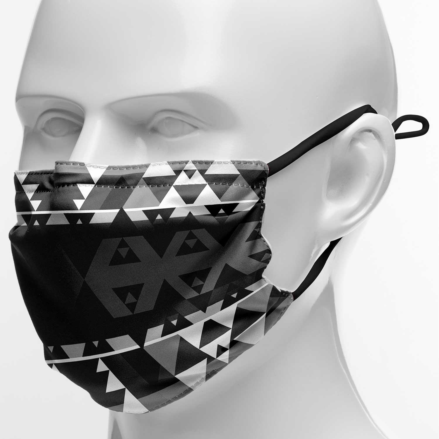 Writing on Stone Black and White Face Cover Herman