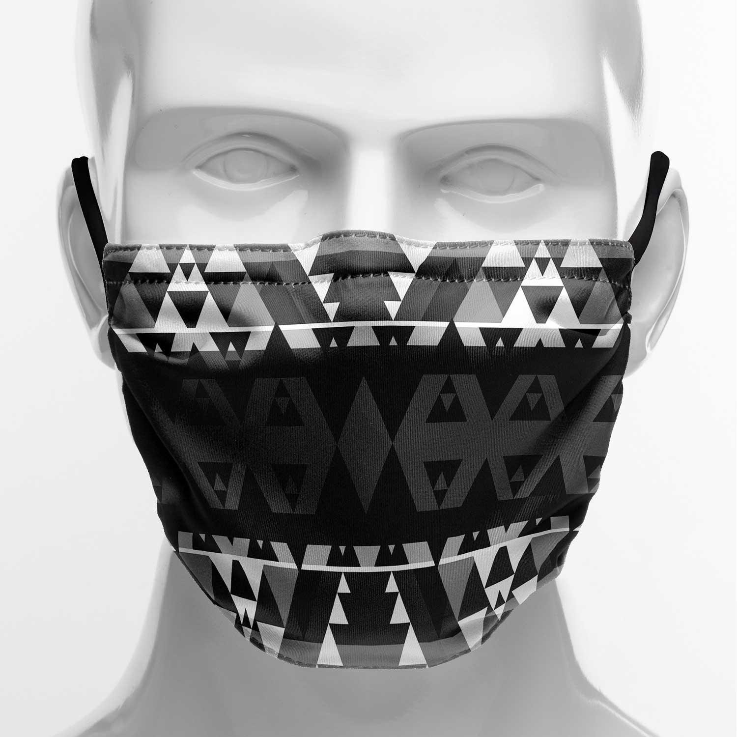 Writing on Stone Black and White Face Cover Herman