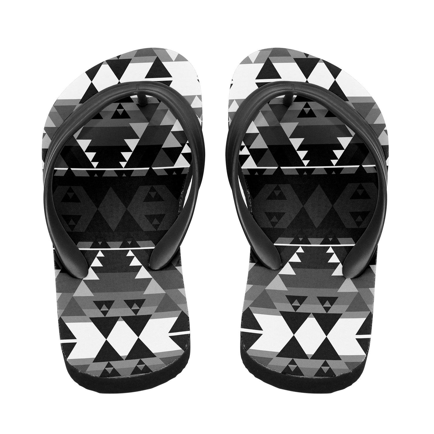 Writing on Stone Black and White Flip Flops 49 Dzine