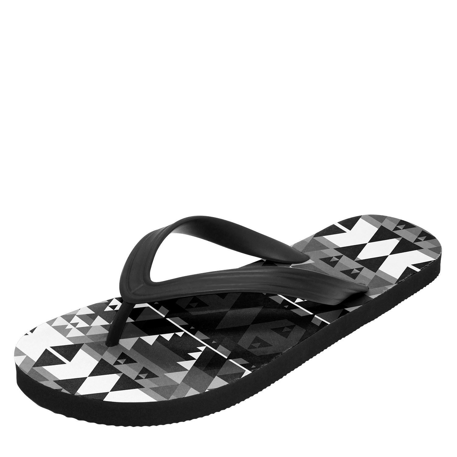 Writing on Stone Black and White Flip Flops 49 Dzine