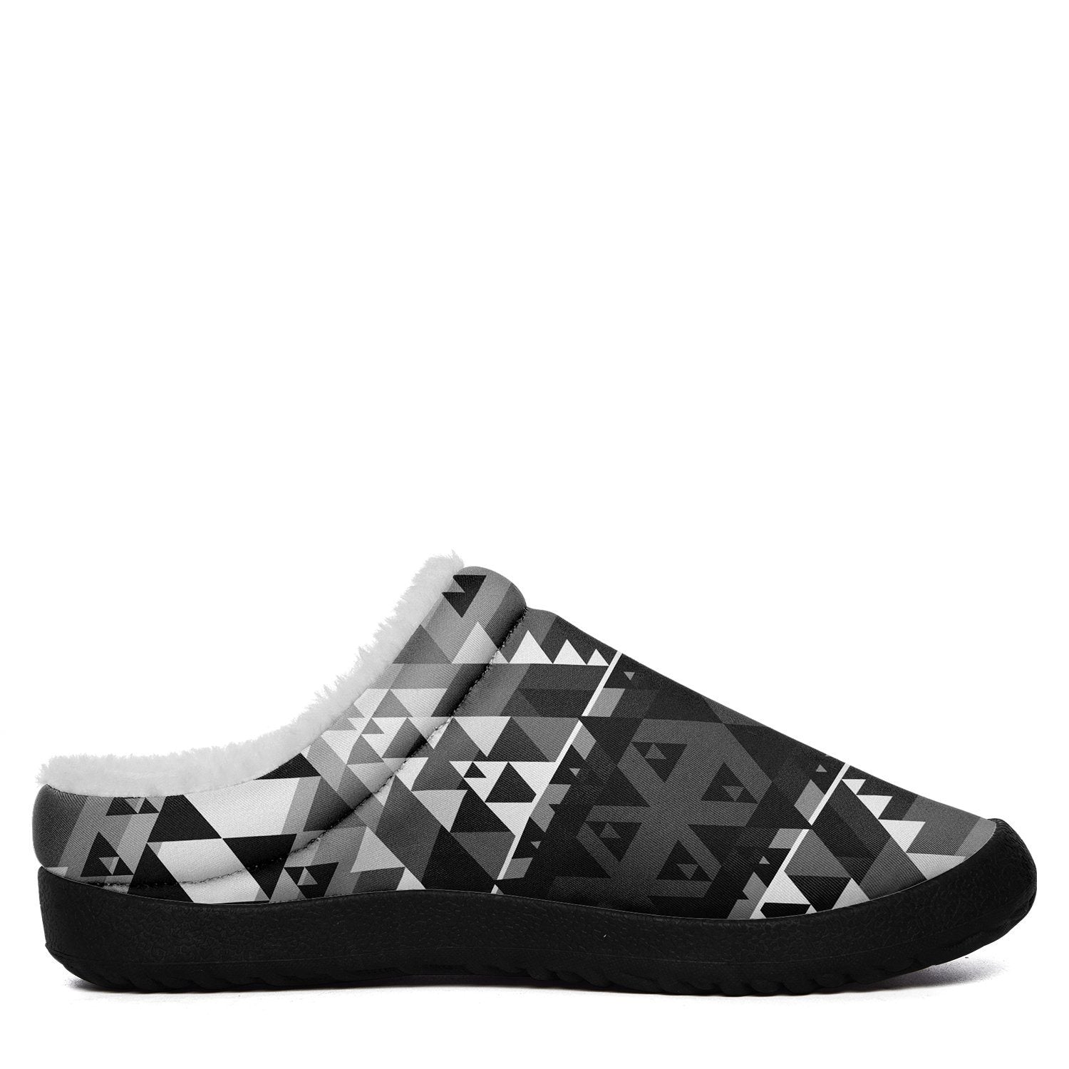 Writing on Stone Black and White Ikinnii Indoor Slipper 49 Dzine