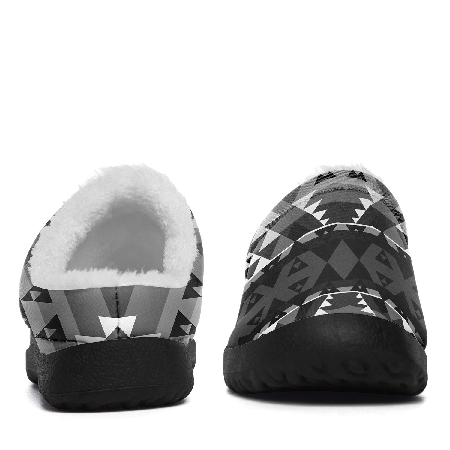 Writing on Stone Black and White Ikinnii Indoor Slipper 49 Dzine