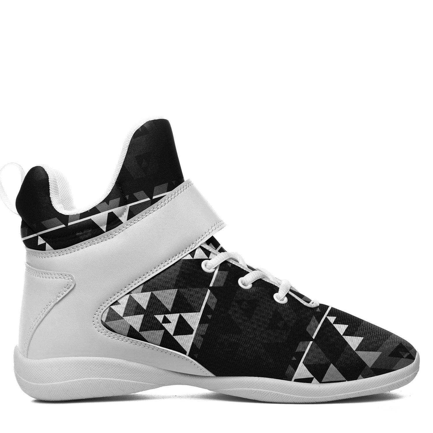 Writing on Stone Black and White Ipottaa Basketball / Sport High Top Shoes 49 Dzine