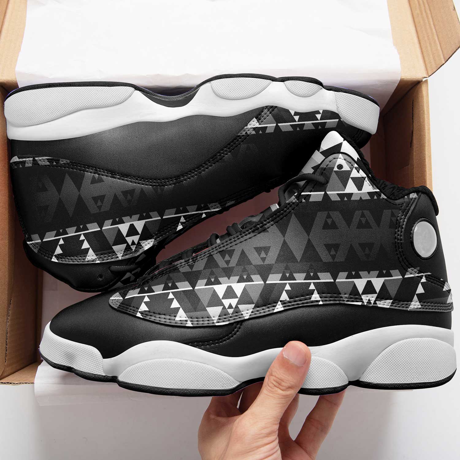 Writing on Stone Black and White Isstsokini Athletic Shoes Herman