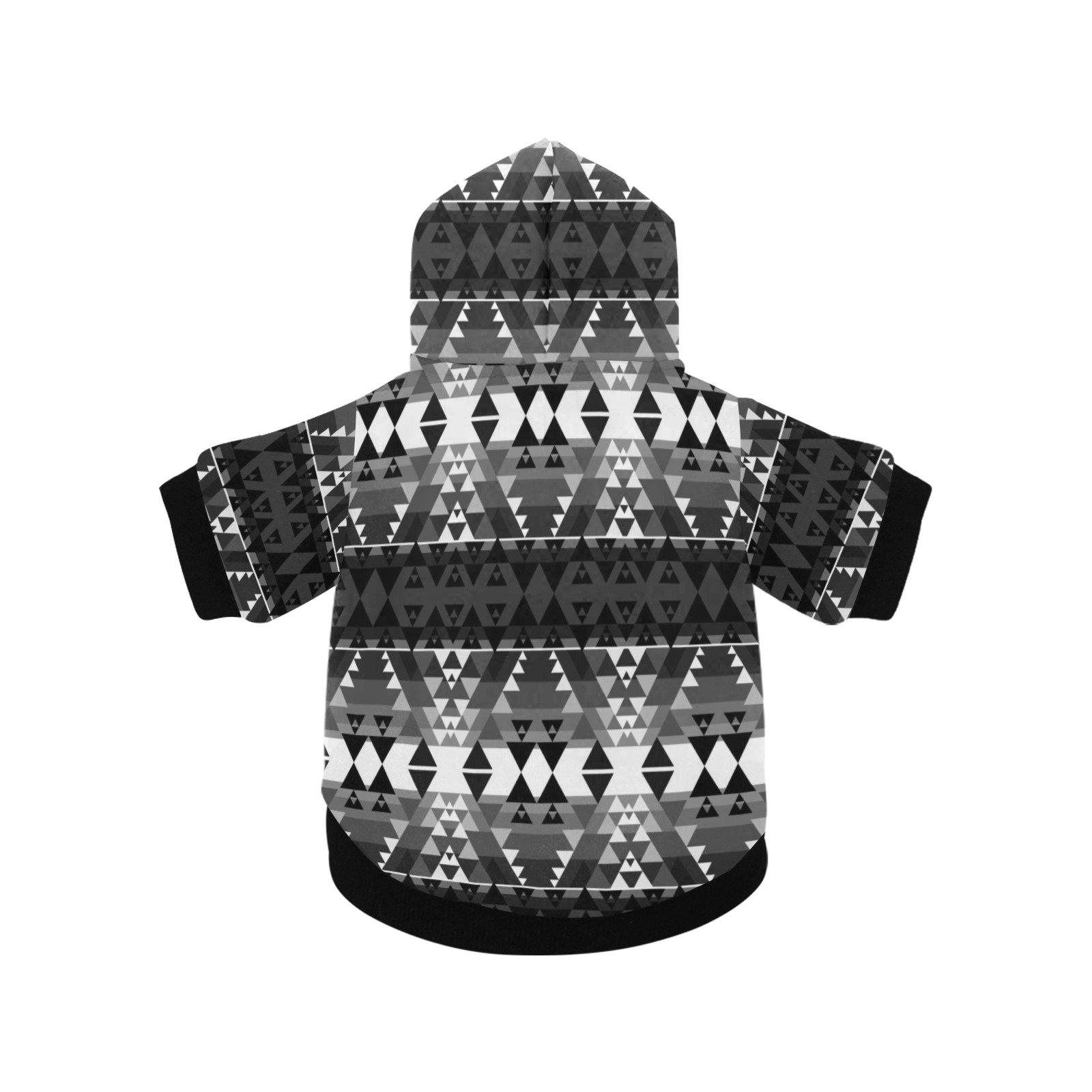 Writing on Stone Black and White Pet Dog Hoodie Pet Dog Hoodie e-joyer