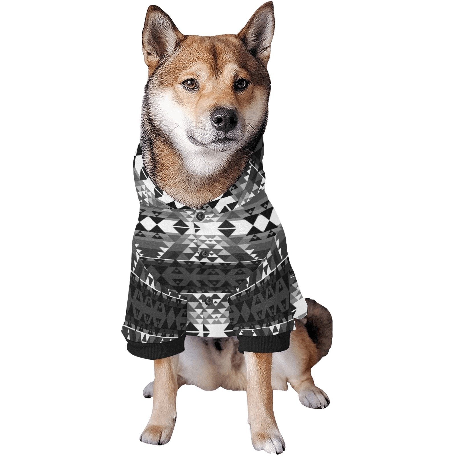 Writing on Stone Black and White Pet Dog Hoodie Pet Dog Hoodie e-joyer