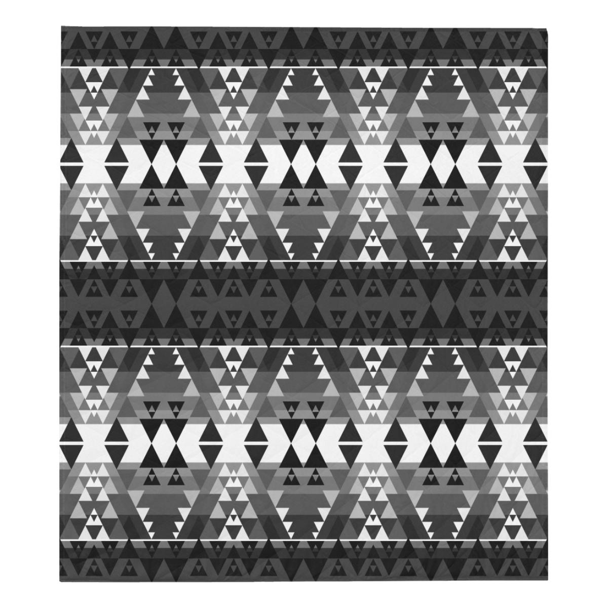 Writing on Stone Black and White Quilt 70"x80" blanket e-joyer 