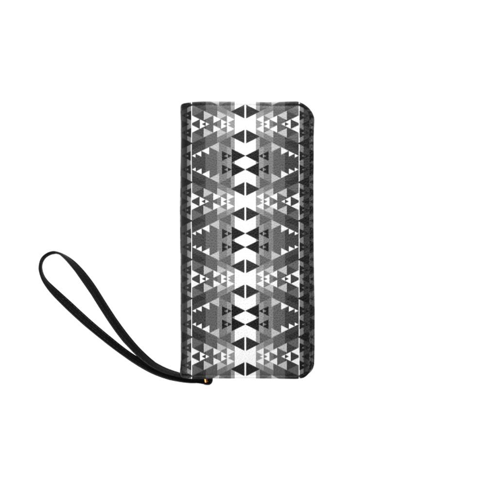Writing on Stone Black and White Women's Clutch Purse (Model 1637) Women's Clutch Purse (1637) e-joyer