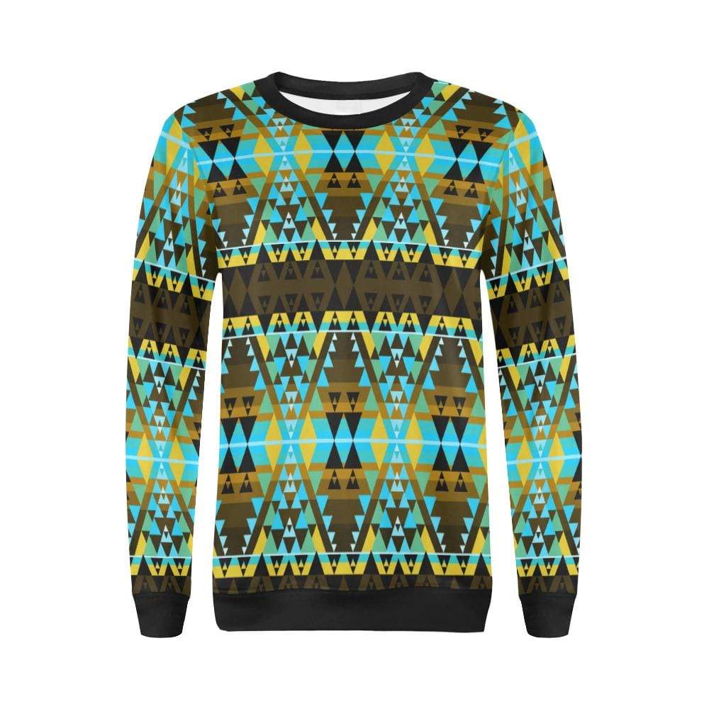 Writing on Stone Broken Lodge All Over Print Crewneck Sweatshirt for Women (Model H18) Crewneck Sweatshirt for Women (H18) e-joyer