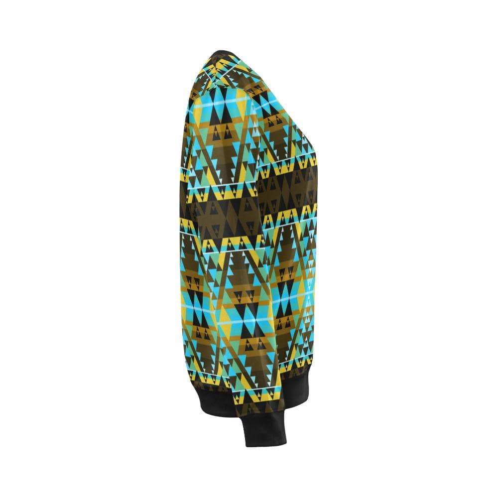 Writing on Stone Broken Lodge All Over Print Crewneck Sweatshirt for Women (Model H18) Crewneck Sweatshirt for Women (H18) e-joyer