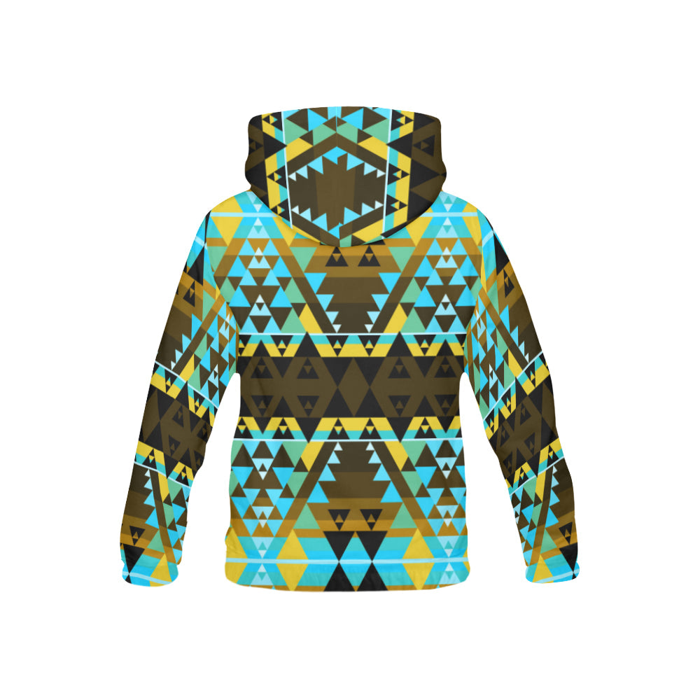 Writing on Stone Broken Lodge All Over Print Hoodie for Kid (USA Size) (Model H13) All Over Print Hoodie for Kid (H13) e-joyer