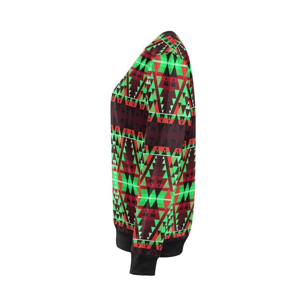 Writing on Stone Enemy Chase All Over Print Crewneck Sweatshirt for Women (Model H18) Crewneck Sweatshirt for Women (H18) e-joyer