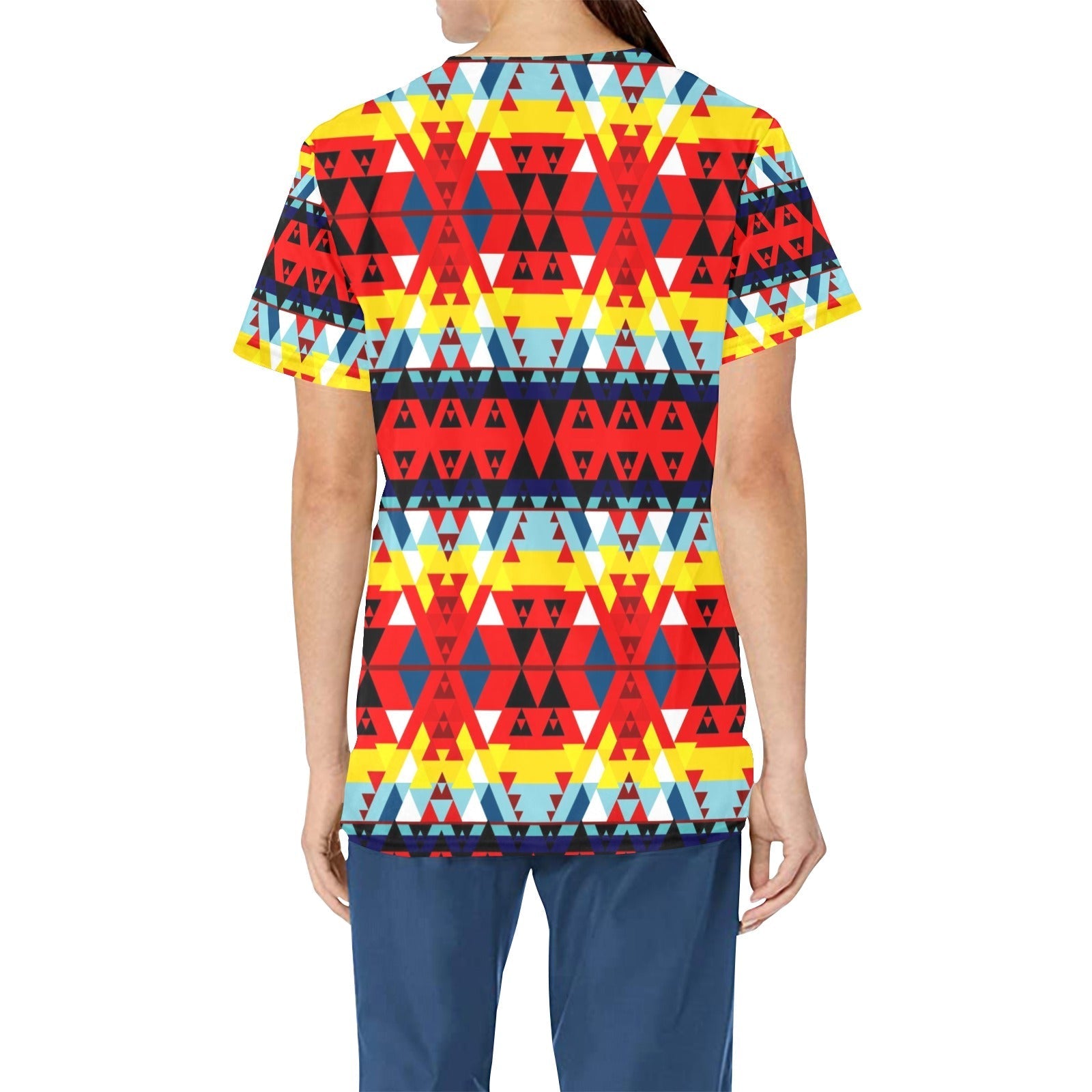 Writing on Stone Enemy Retreat All Over Print Scrub Top Scrub Top e-joyer