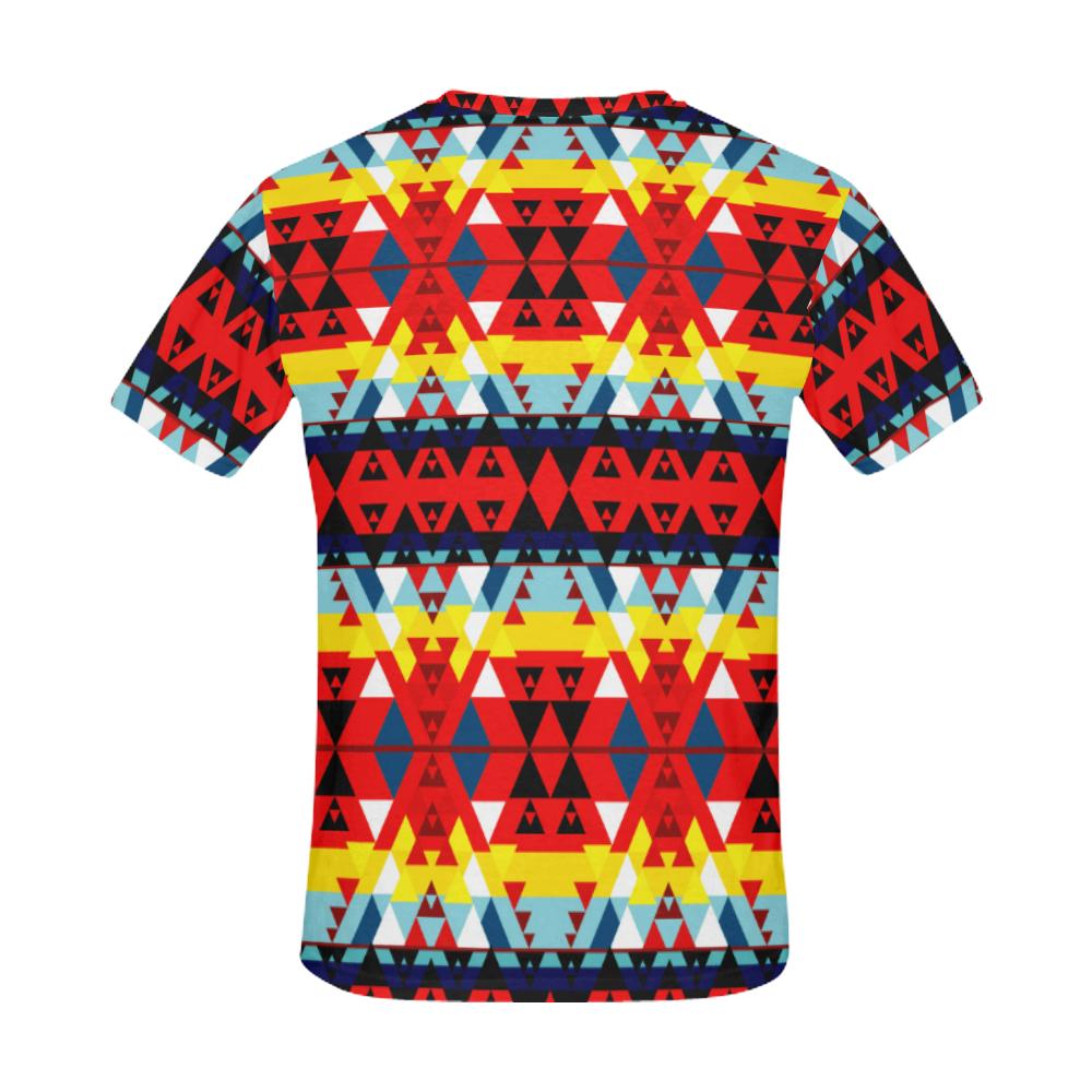 Writing on Stone Enemy Retreat All Over Print T-Shirt for Men (USA Size) (Model T40) All Over Print T-Shirt for Men (T40) e-joyer