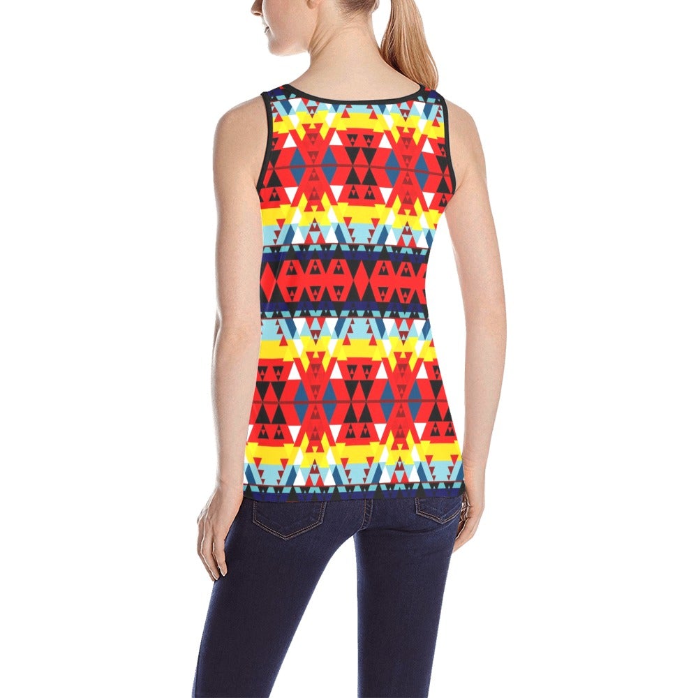 Writing on Stone Enemy Retreat All Over Print Tank Top for Women (Model T43) All Over Print Tank Top for Women (T43) e-joyer