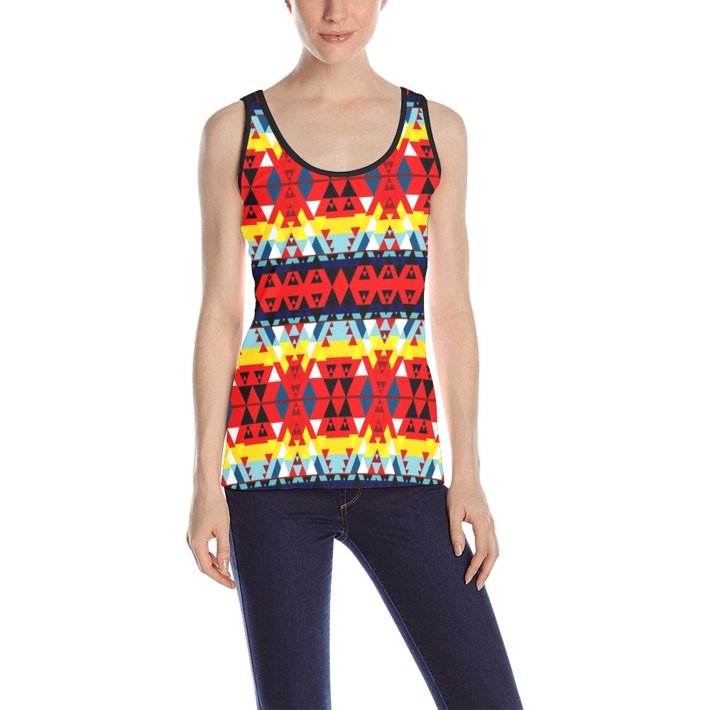 Writing on Stone Enemy Retreat All Over Print Tank Top for Women (Model T43) All Over Print Tank Top for Women (T43) e-joyer