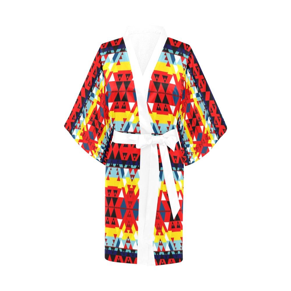 Writing on Stone Enemy Retreat Kimono Robe Artsadd