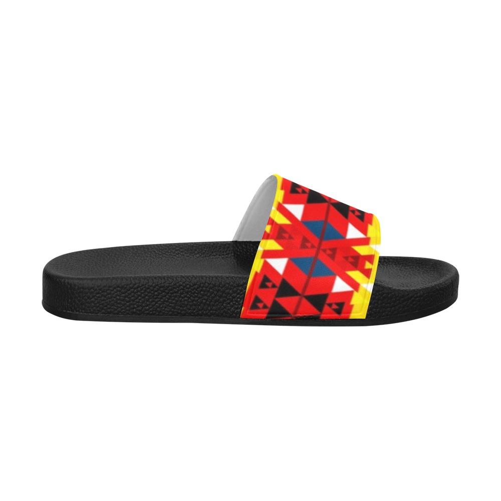 Writing on Stone Enemy Retreat Men's Slide Sandals (Model 057) Men's Slide Sandals (057) e-joyer