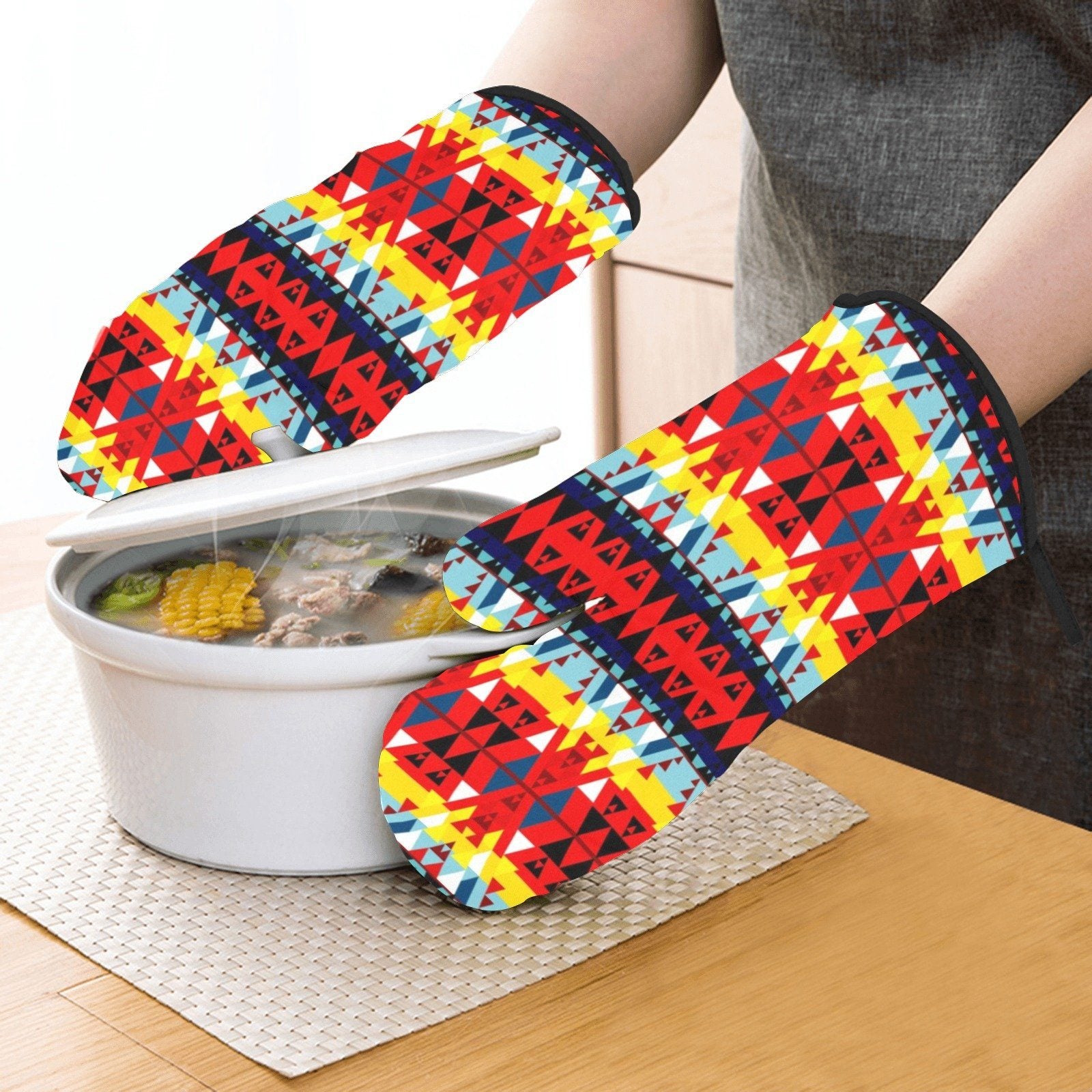 Writing on Stone Enemy Retreat Oven Mitt & Pot Holder Oven Mitt & Pot Holder e-joyer