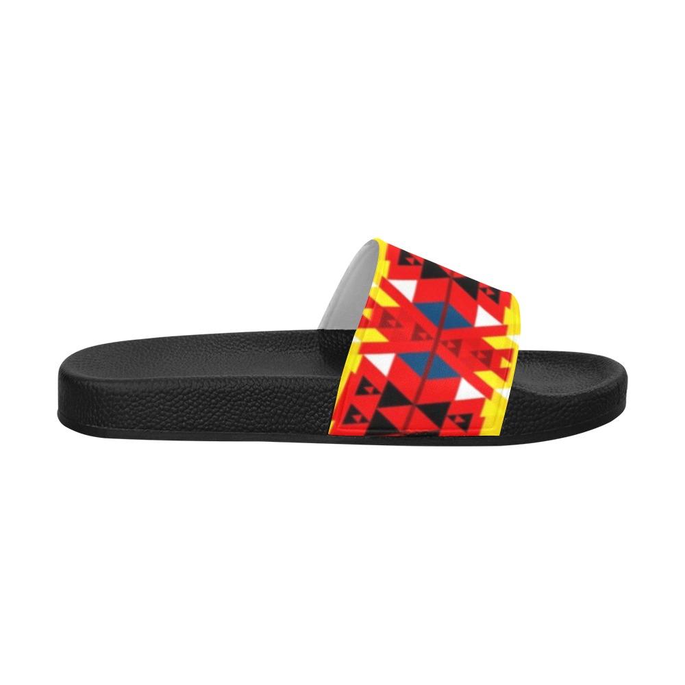 Writing on Stone Enemy Retreat Women's Slide Sandals (Model 057) Women's Slide Sandals (057) e-joyer