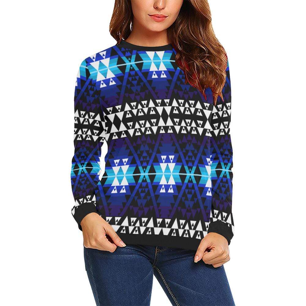 WRiting on Stone Night Watch All Over Print Crewneck Sweatshirt for Women (Model H18) Crewneck Sweatshirt for Women (H18) e-joyer