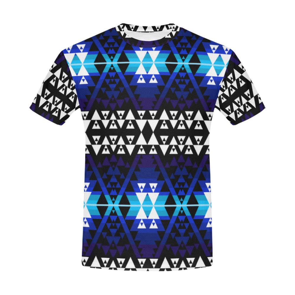 Writing on Stone Night Watch All Over Print T-Shirt for Men (USA Size) (Model T40) All Over Print T-Shirt for Men (T40) e-joyer