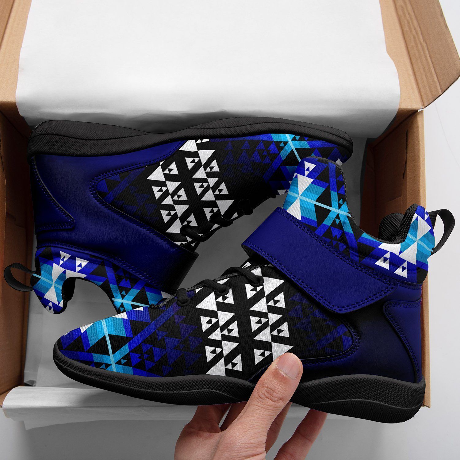 Writing on Stone Night Watch Ipottaa Basketball / Sport High Top Shoes - Black Sole 49 Dzine