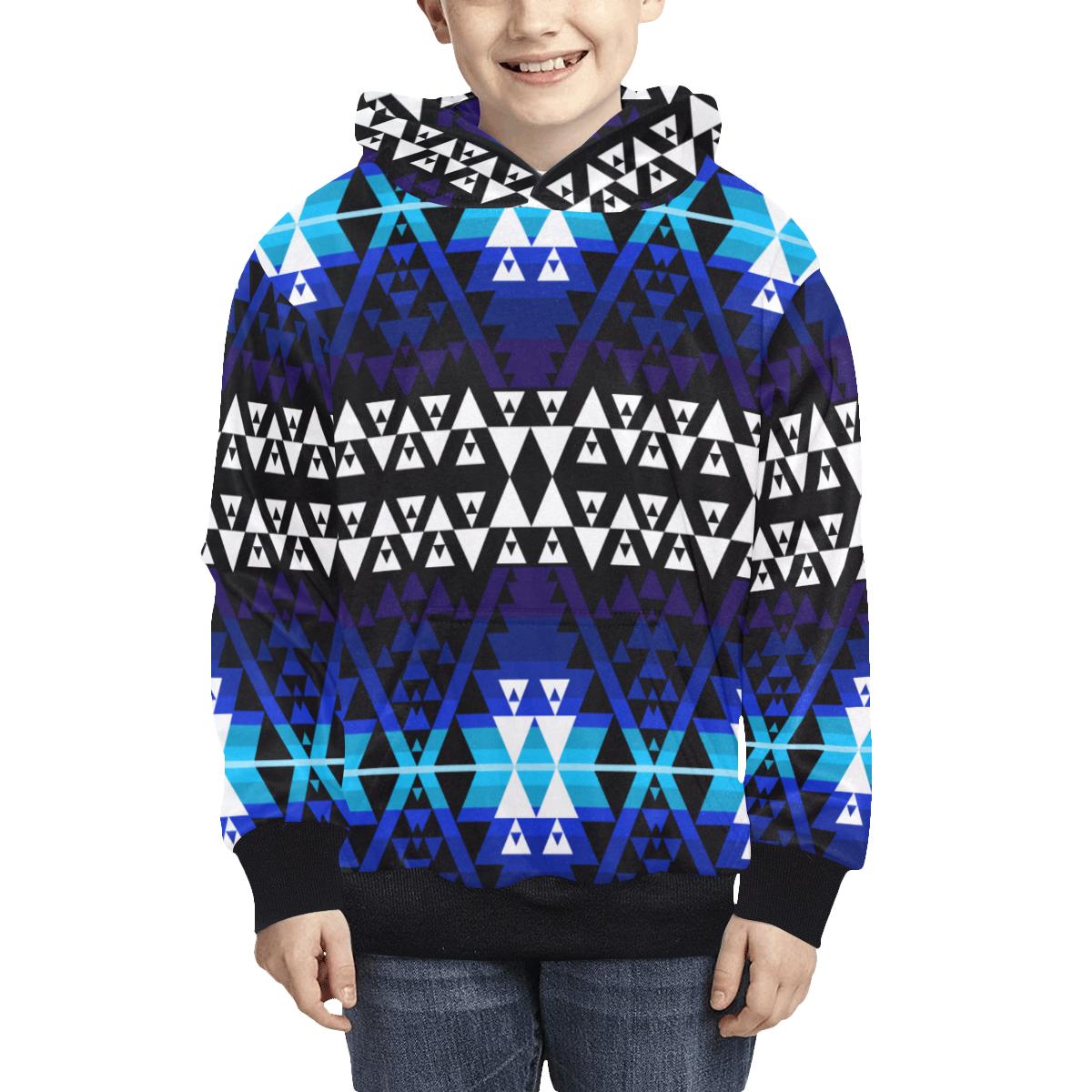 Writing on Stone Night Watch Kids' All Over Print Hoodie (Model H38) Kids' AOP Hoodie (H38) e-joyer