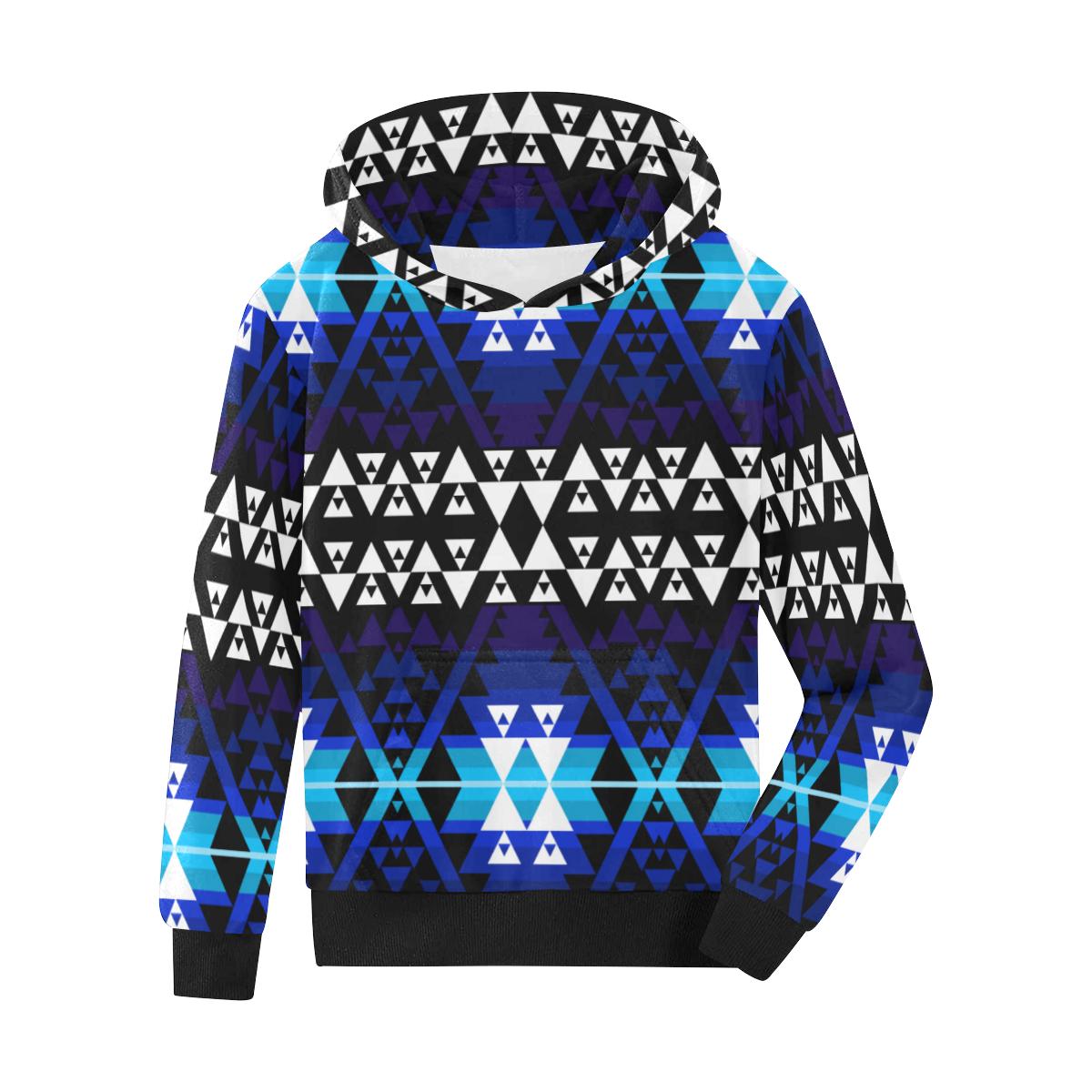 Writing on Stone Night Watch Kids' All Over Print Hoodie (Model H38) Kids' AOP Hoodie (H38) e-joyer